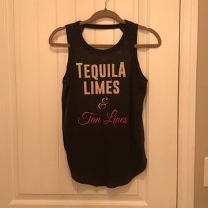 Size Sm graphic tee with open back